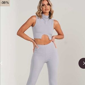 Gray Crop Top (PANTS SOLD SEPARATELY)